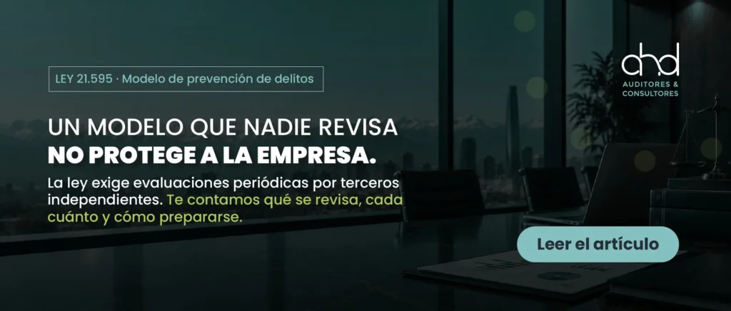 Evaluación independiente del Modelo de Prevención de Delitos